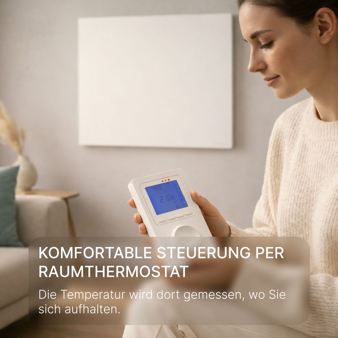 LUMERA Infrarot-Heizpaneel mit X3D Funkthermostat