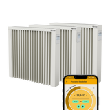 3er Paketset AeroFlow® Elektroheizung Compact Smart - 1300 Watt